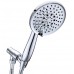 High Pressure Large Flow Wide Face Shower Heads with Handheld Spray  Hand Held Shower Head with Extra Long Steel Hose  Detachable Handheld Shower Head with Adjustable Metal Mount - B07D5ST933